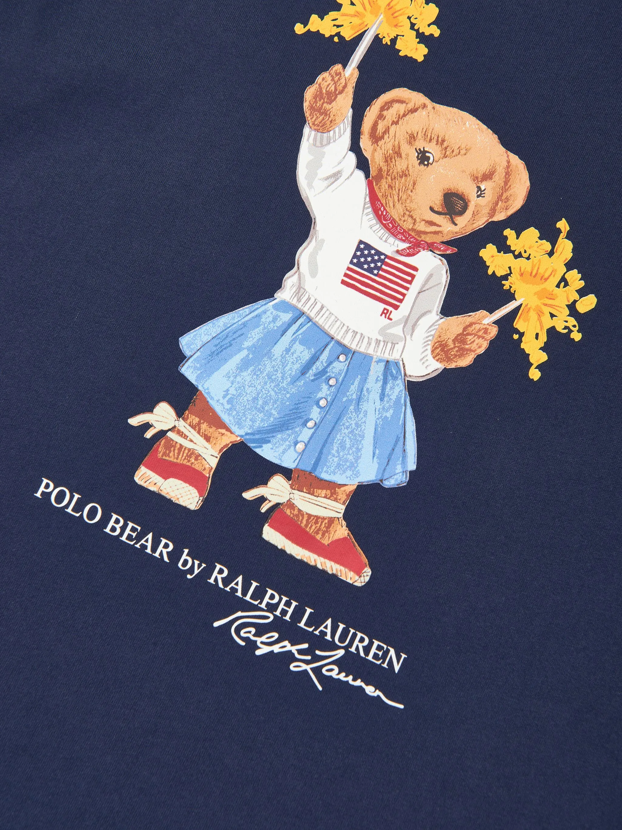 Платье Polo Bear Polo Ralph Lauren Kids, синий — фото 3
