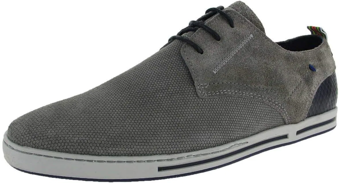 Туфли Adult HE Sporthalbschuh Glatte Sohle Herren Schnürschuh grau Coxx Borba, Graue Marine