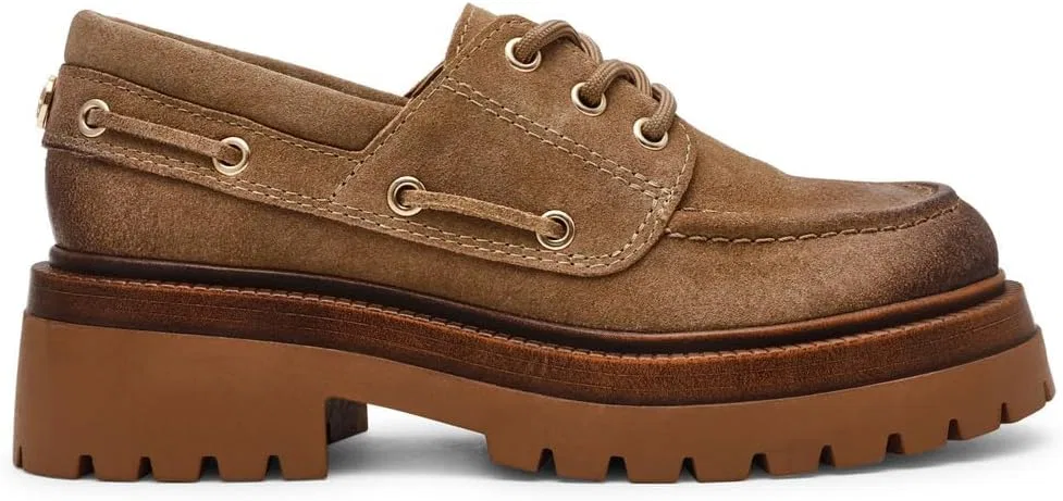 Мокасины на платформе Steve Madden Detroit из замши, коричневые