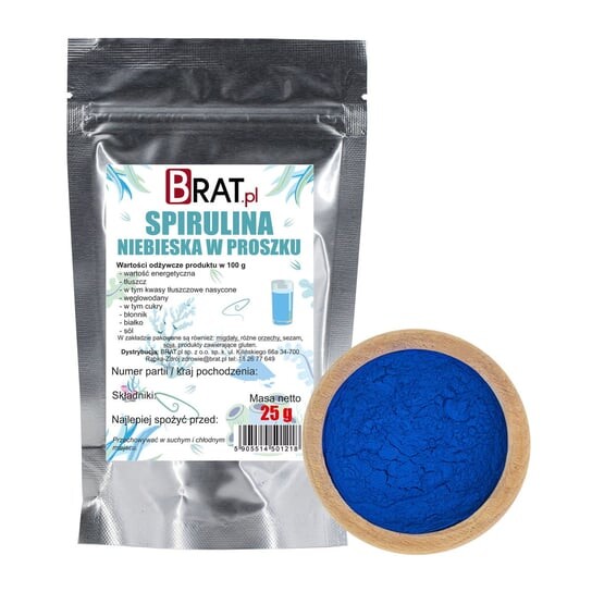 

BRAT.pl, Порошок синей спирулины, 25 г