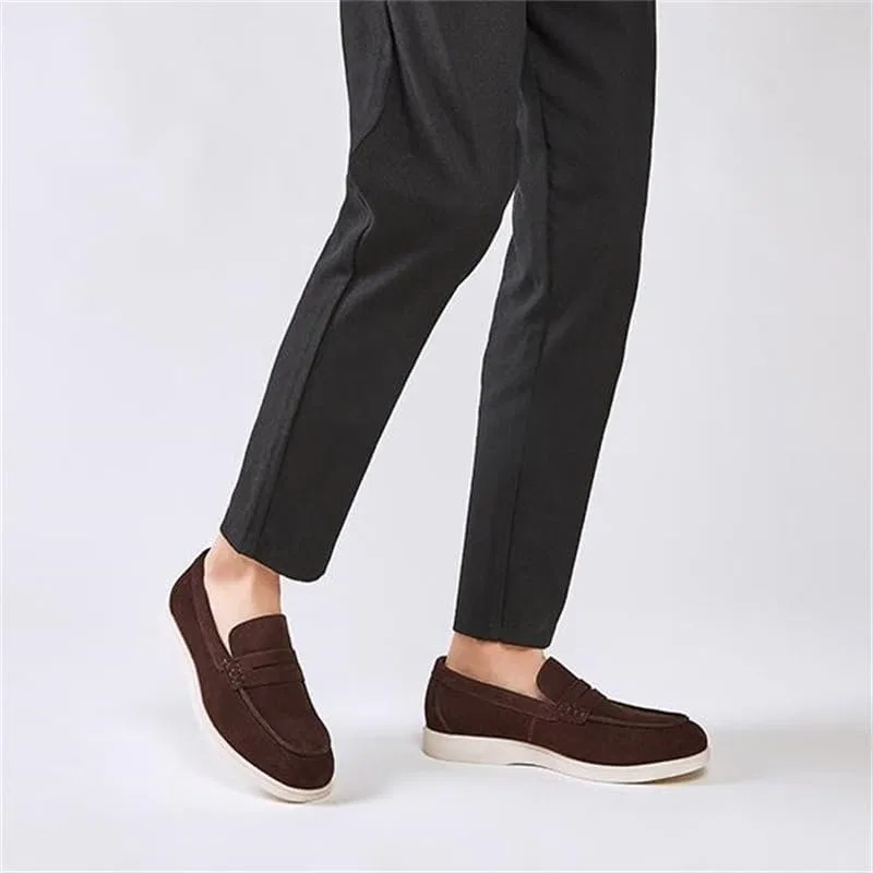 Лоферы велюровые, дышащие, Men's, белый с заплаткой и звездой DUYHBAWRS — фото 2