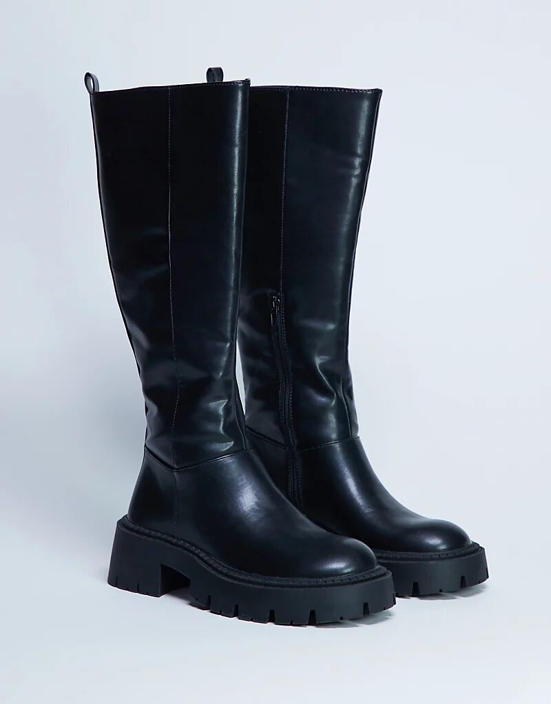 Высокие сапоги Topshop Riya черного цвета — фото 4