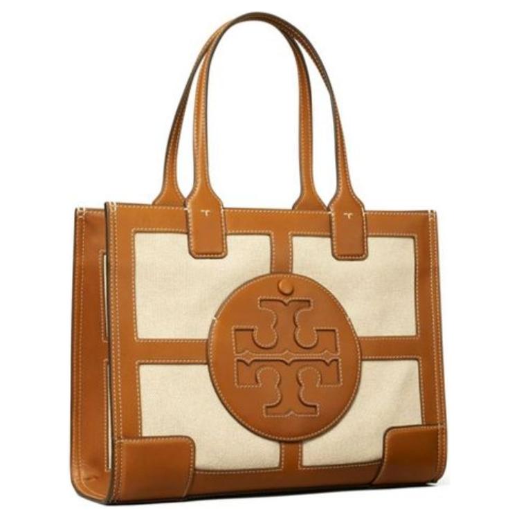 

TORY BURCH Сумка Ella Canvas With Leather, мини-сумка женская коричневая