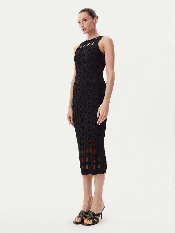

Трикотажное платье обычного кроя Allan 105190 A2LW Pinko, черный