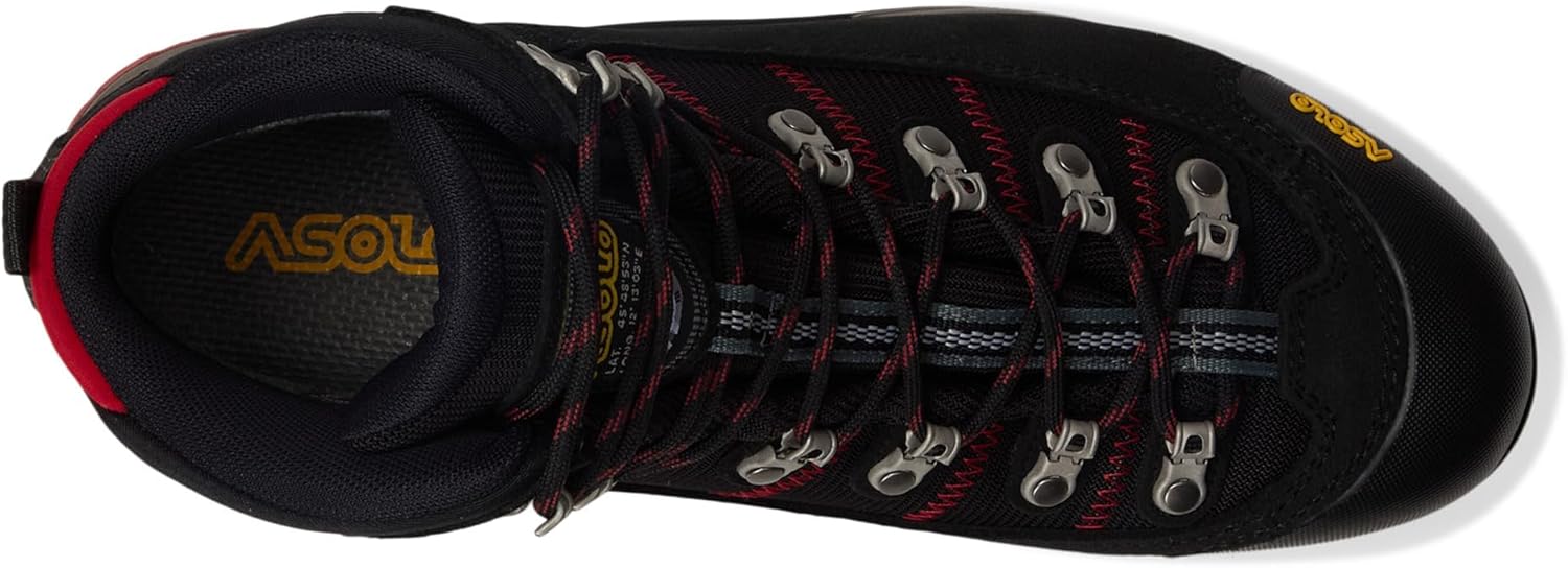 Треккинговые ботинки ASOLO Fugitive GTX - мужские, черный/красный — фото 2