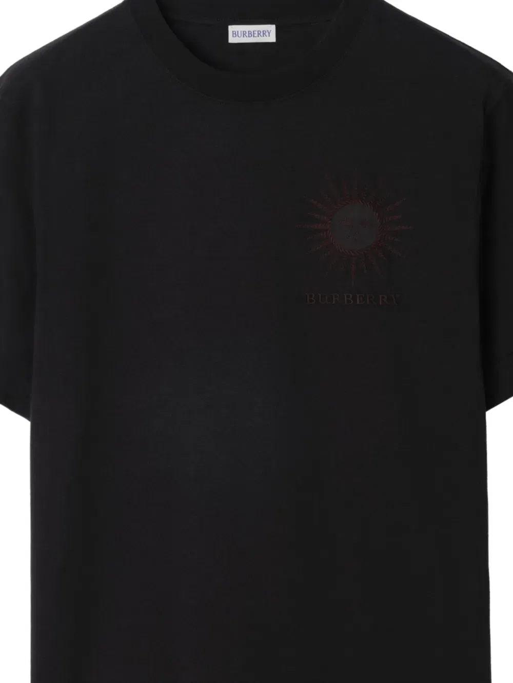 Футболка Sun Burberry, хлопок, черный — фото 2