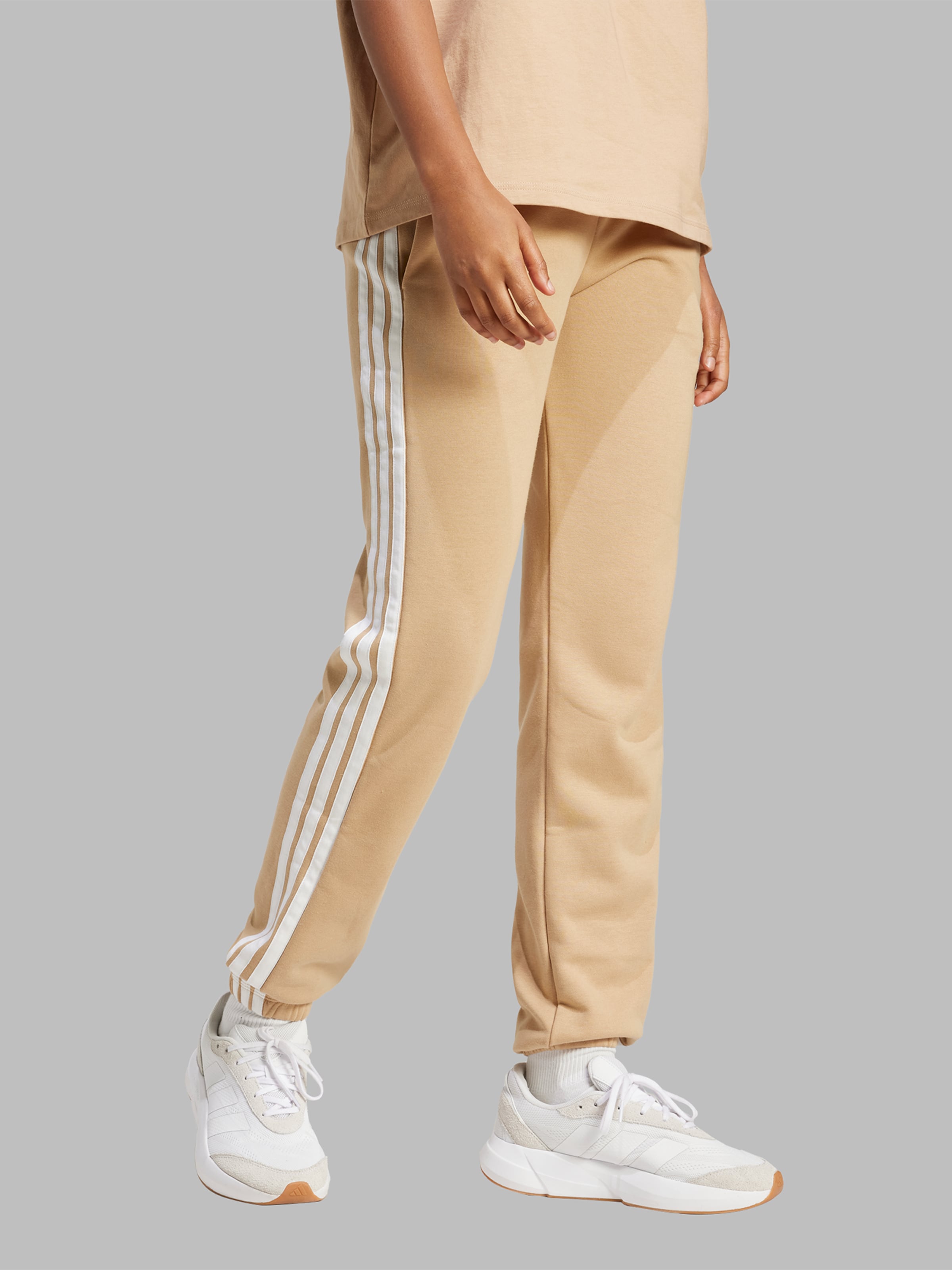 Adidas Sportswear Брюки Regular бежевого цвета — фото 4