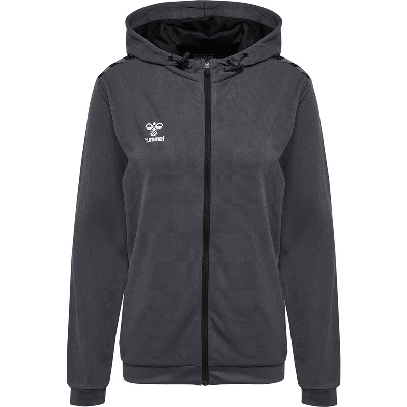 

Толстовка с капюшоном hmlauthentic pl zip hoodie woman Hummel, цвет asphalt