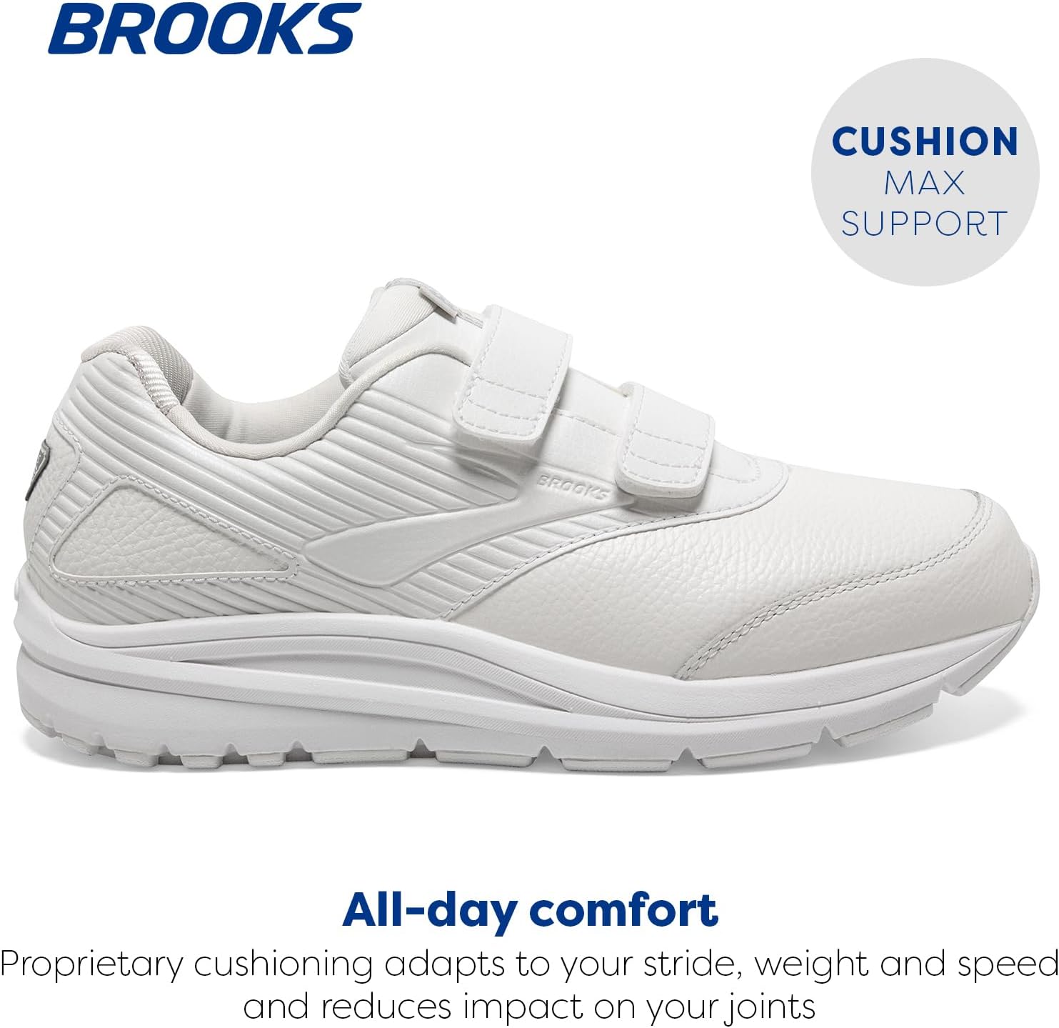 Мужские кроссовки Brooks Addiction Walker V-Strap 2 для ходьбы, белый — фото 2
