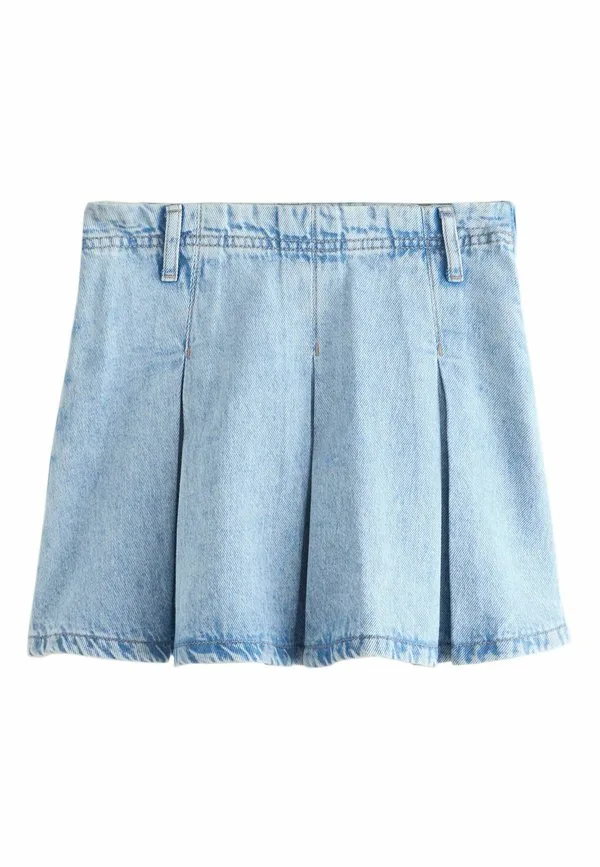 Плиссированная юбка Next, Light Blue Denim