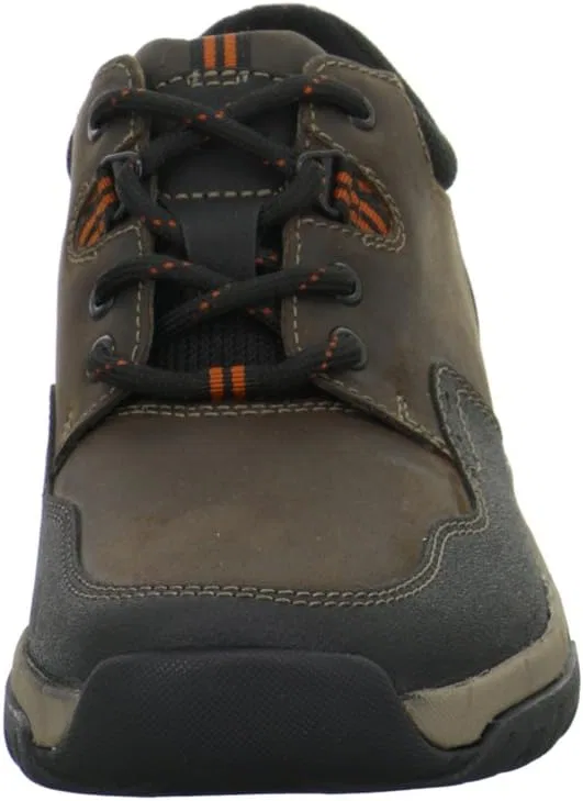 Мужские кроссовки Clarks Walbeck Edge, Brown Leather — фото 3