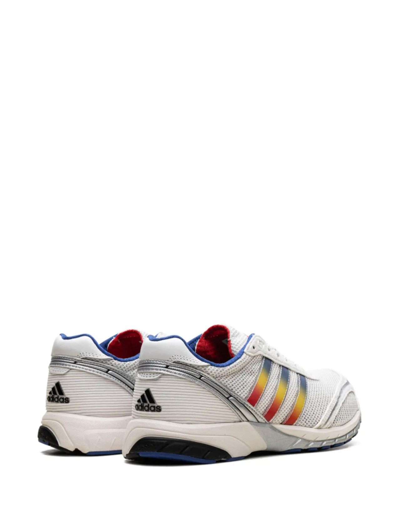 Кроссовки Adidas Adizero Adios OG "Core White/Team Royal Blue/Yellow", белый — фото 3
