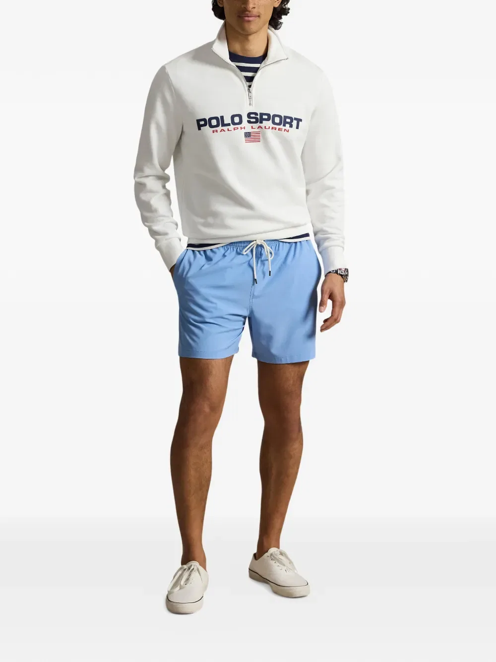 Плавки с вышивкой Traveler Polo Ralph Lauren, синий — фото 2