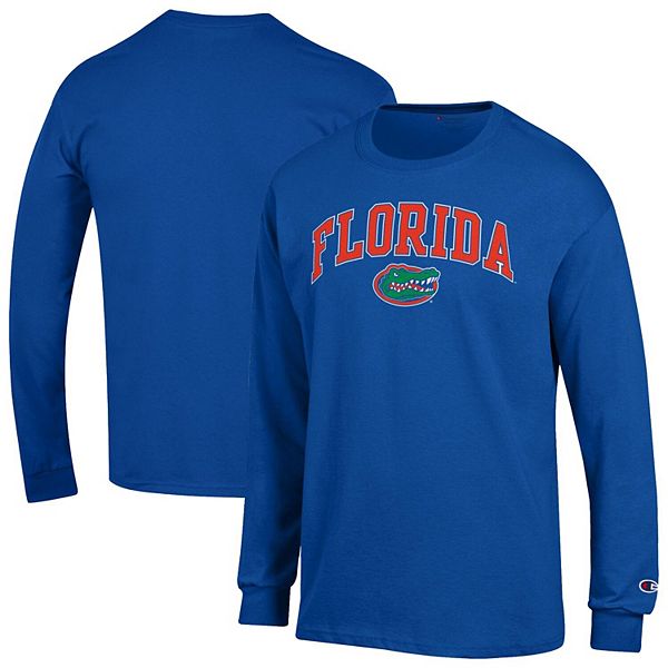 

Мужская футболка с длинным рукавом royal florida gators arch over logo 2-hit Champion