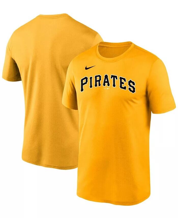 

Мужская золотая футболка Pittsburgh Pirates Wordmark Legend Nike