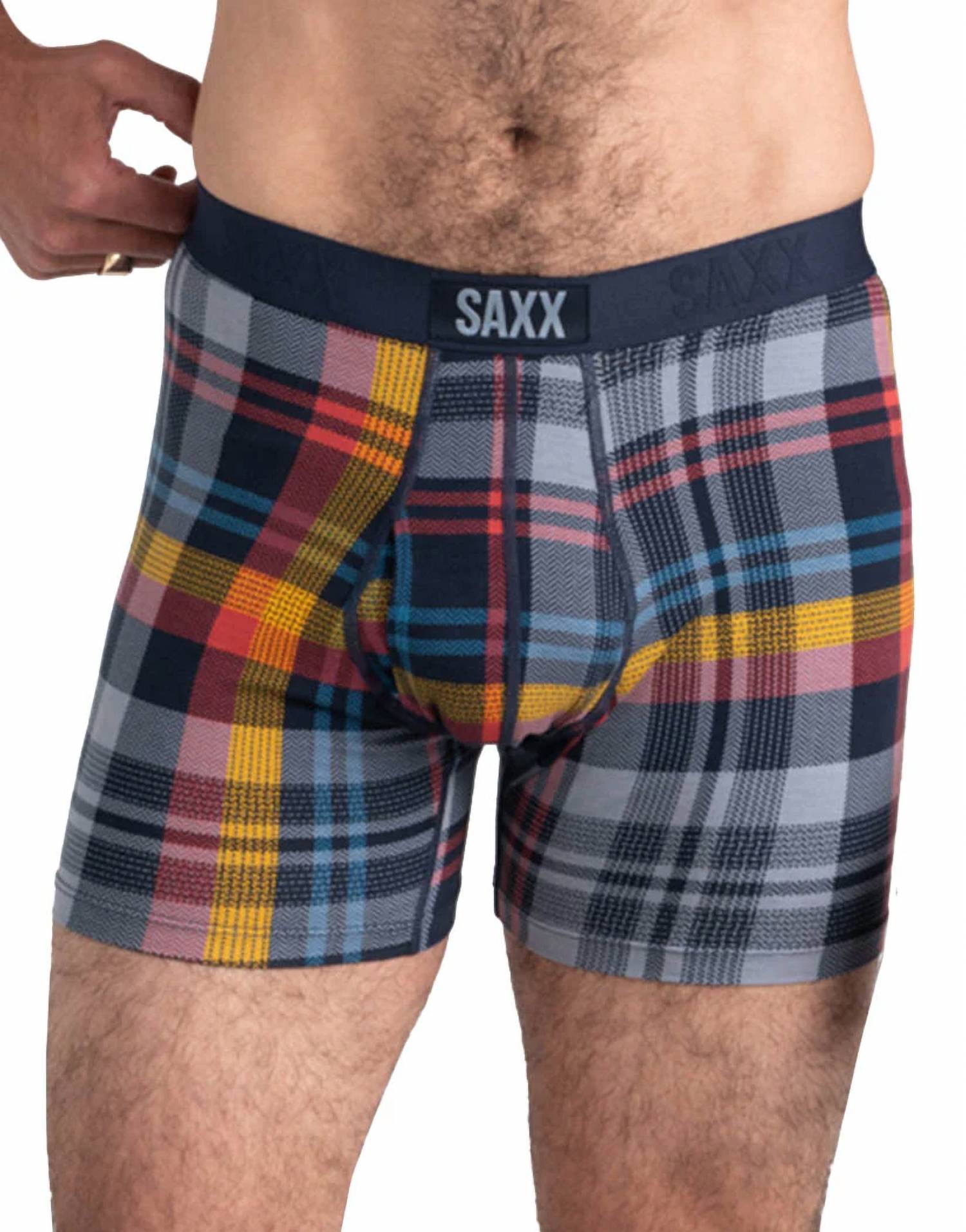 

Ультрамягкие трусы-боксеры в клетку свободного покроя SAXX, цвет free fall plaid