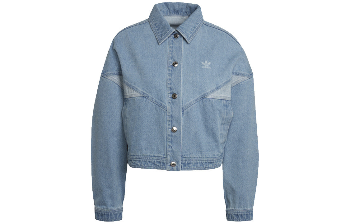 

Женская джинсовая куртка Adidas Originals, цвет Clear blue