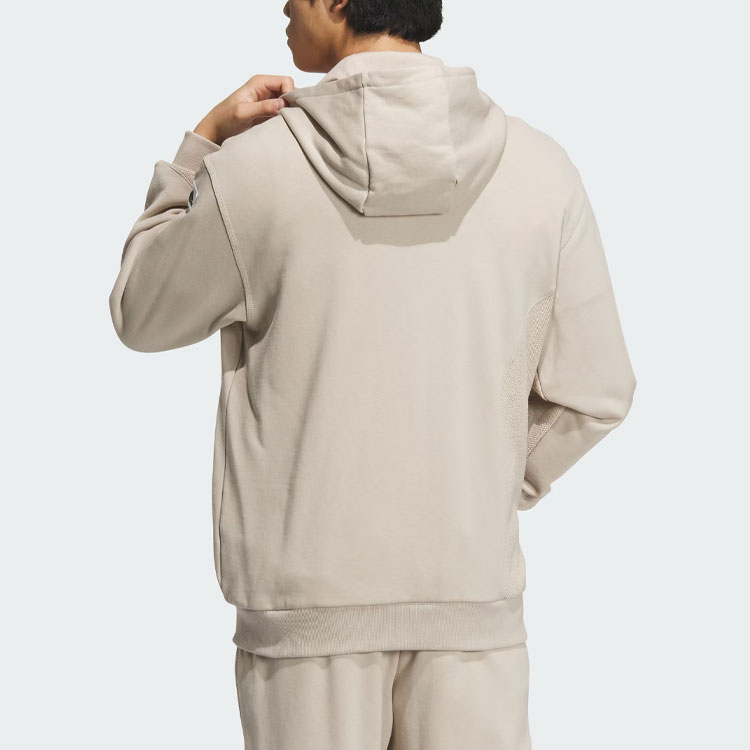 Куртка для отдыха мужская светло-коричневая Adidas — фото 4