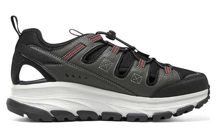 Skechers Д'Люкс Треккер Сандалии для речного треккинга мужские черно-зеленые — фото 2