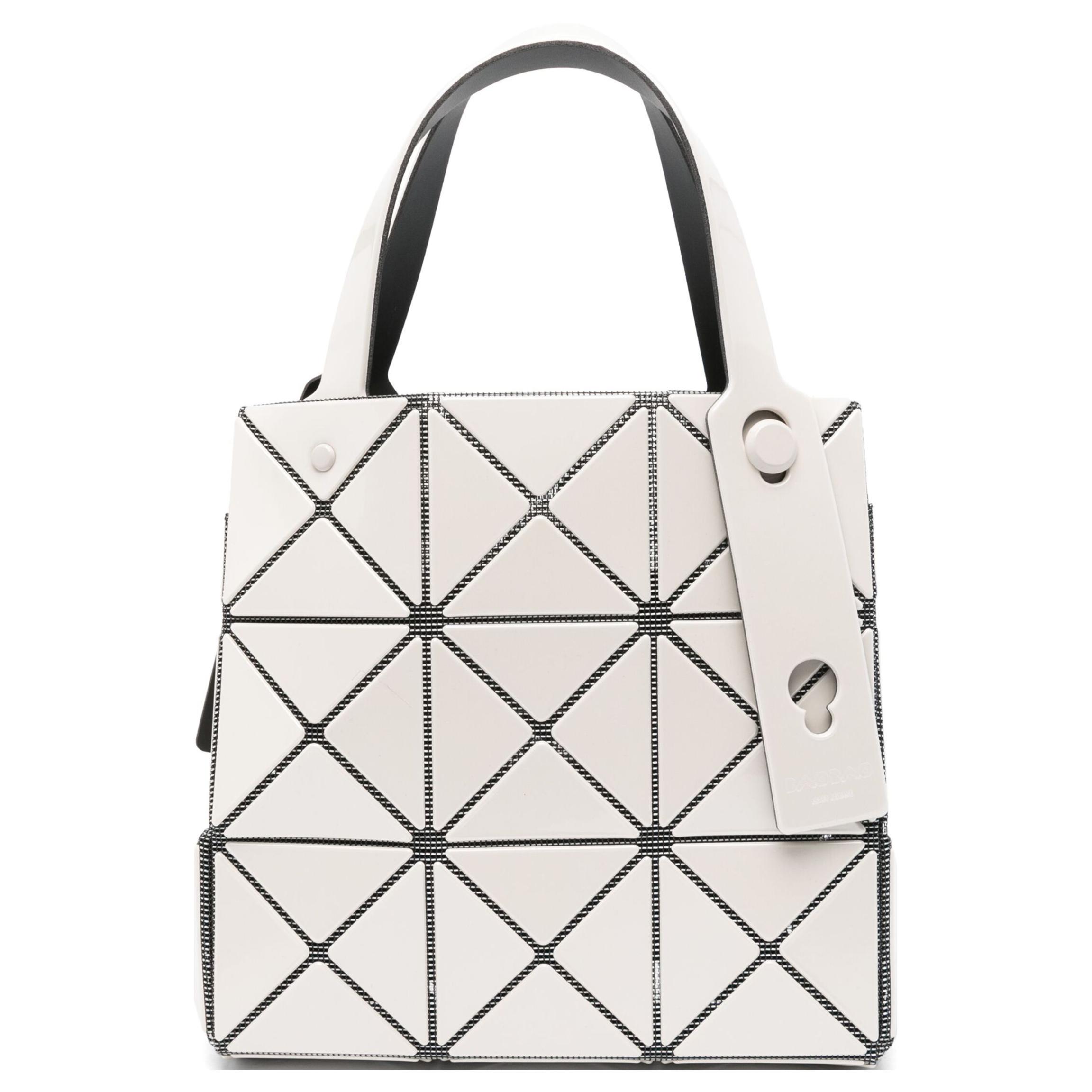 

ISSEY MIYAKE Миниатюрная женская сумка из ПВХ экрю