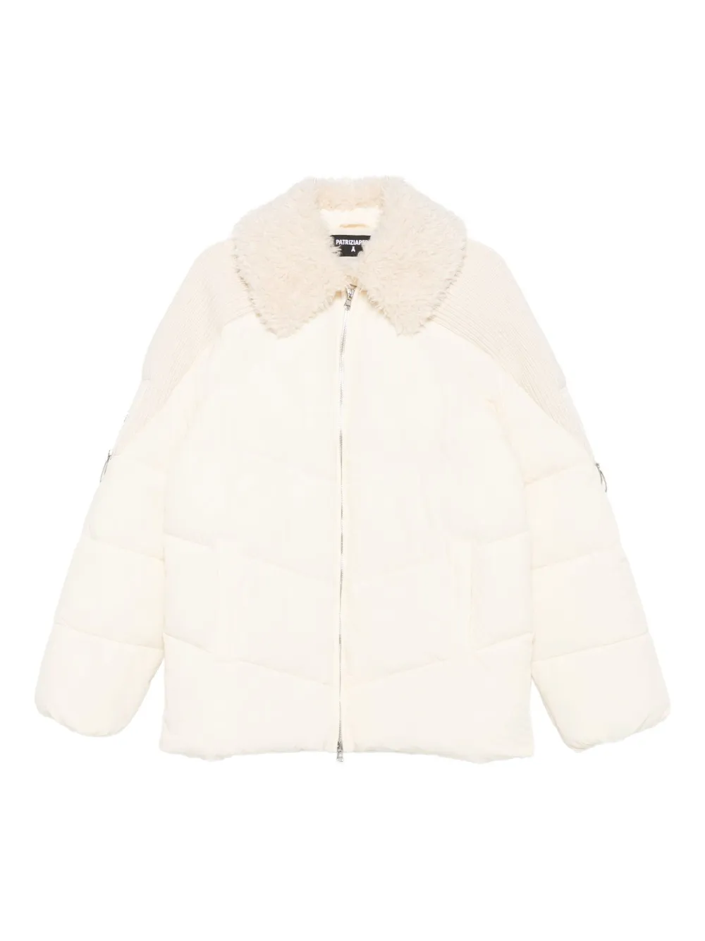 

Стеганая куртка на молнии Patrizia Pepe, белый
