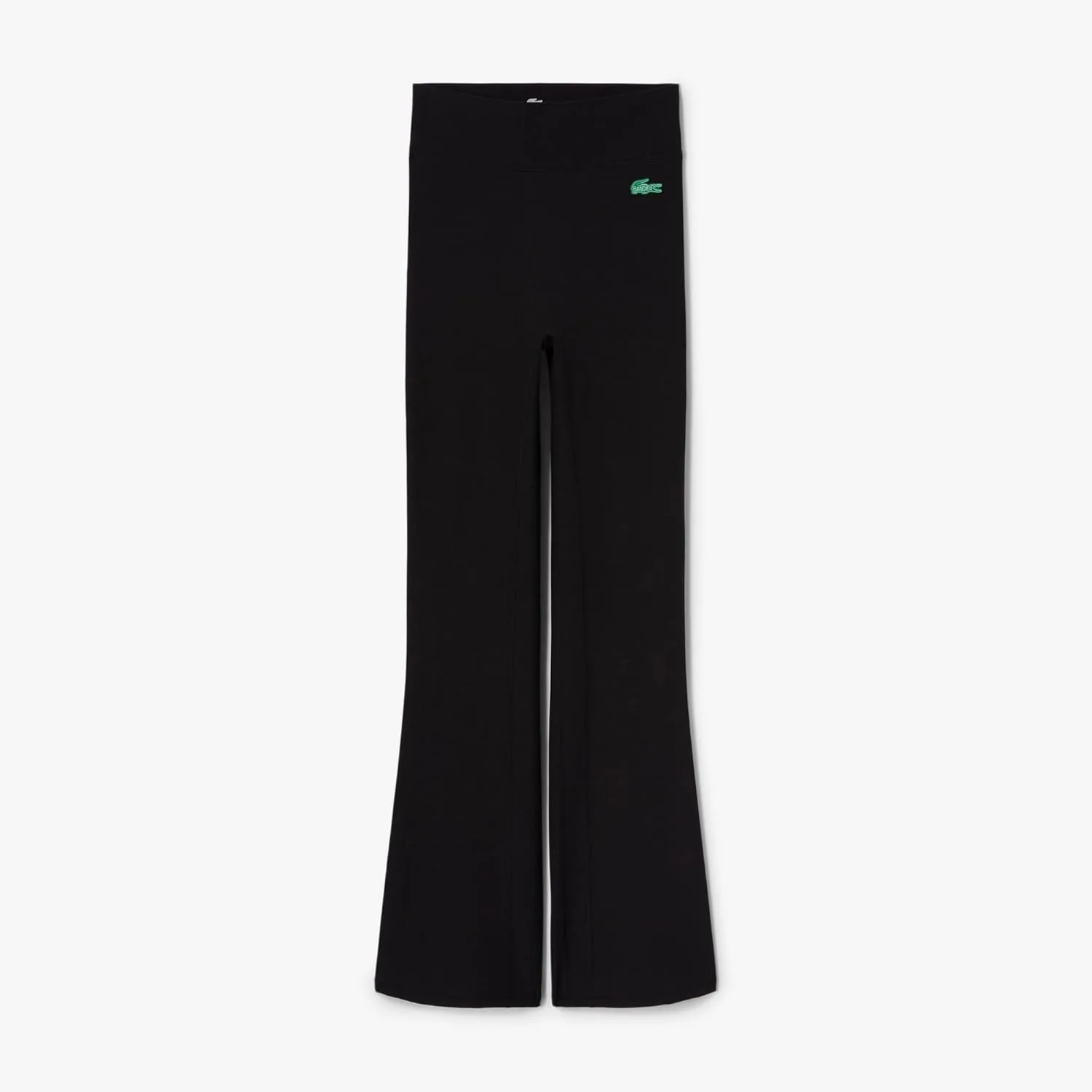 Брюки Lacoste Ребристые расклешенные, зеленые