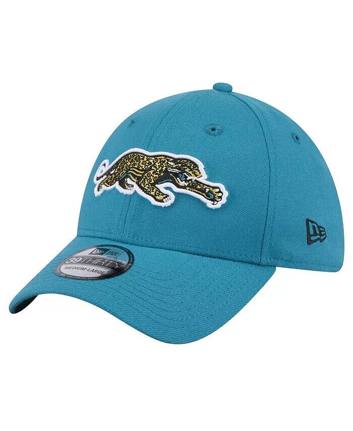 

Мужская кепка Teal Jacksonville Jaguars Throwback Crawl Standard 39THIRTY Flex New Era