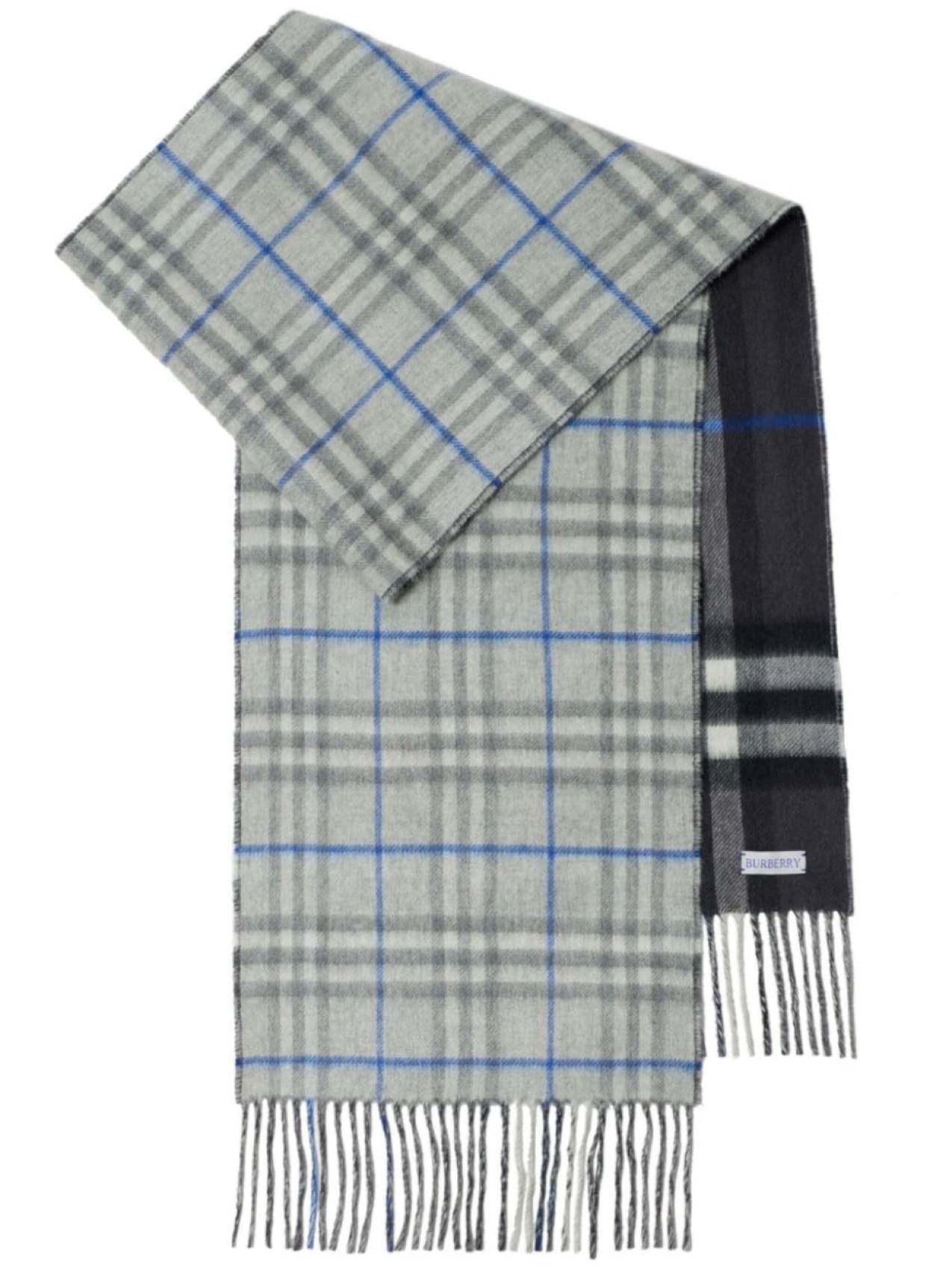 

Burberry двусторонний шарф в клетку Vintage Check, серый