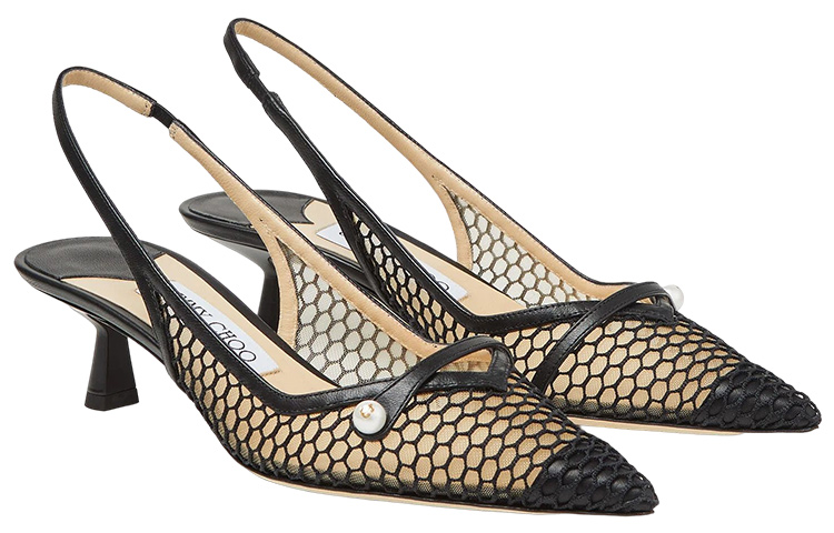 Амита 45мм Лодочки на Тонком Каблуке Jimmy Choo — фото 3