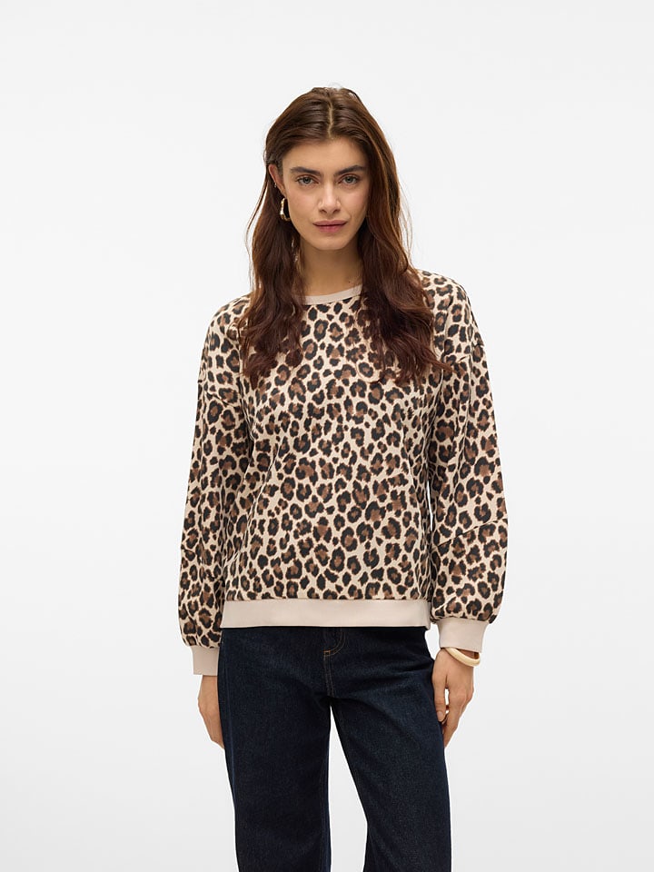 

Толстовка Vero Moda, бежевый/черный