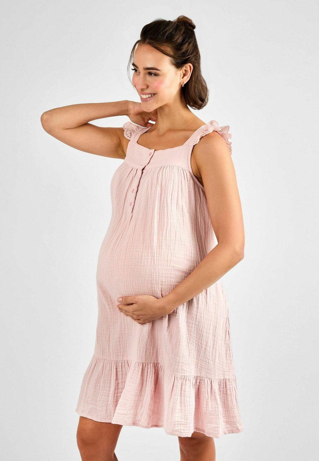 

Ночная рубашка FRILL SLEEVE JoJo Maman Bébé, розовый
