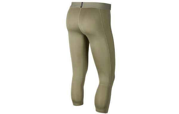 Брюки pro quick dry training tight sports gym pants green Nike, зеленый — фото 2