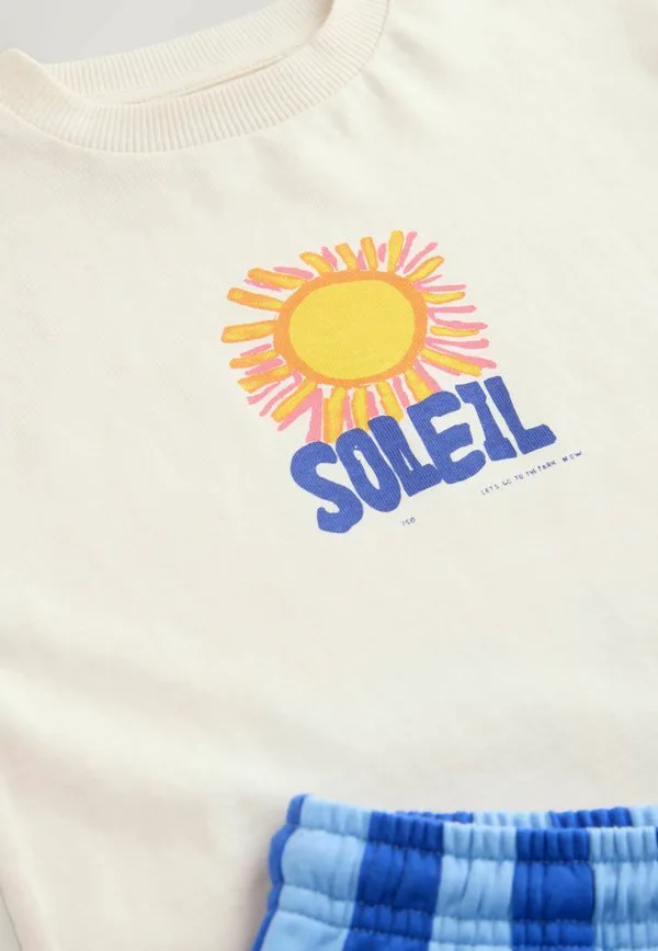 Спортивные штаны с коротким рукавом и открытой спиной Next, Ecru Soleil Sun — фото 2