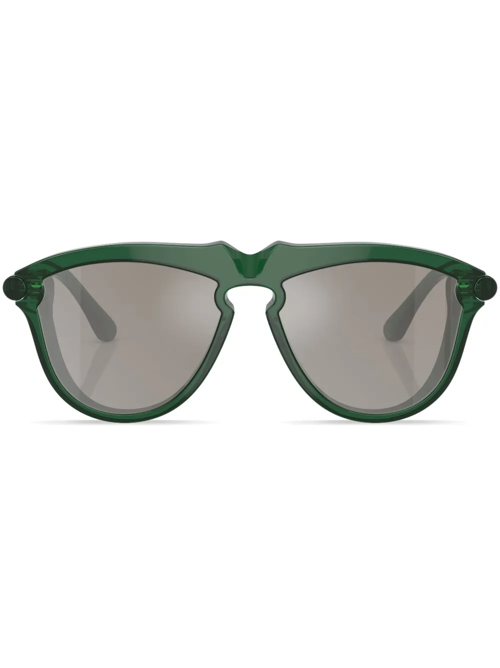 

Солнцезащитные очки в круглой оправе Burberry Eyewear, зеленый