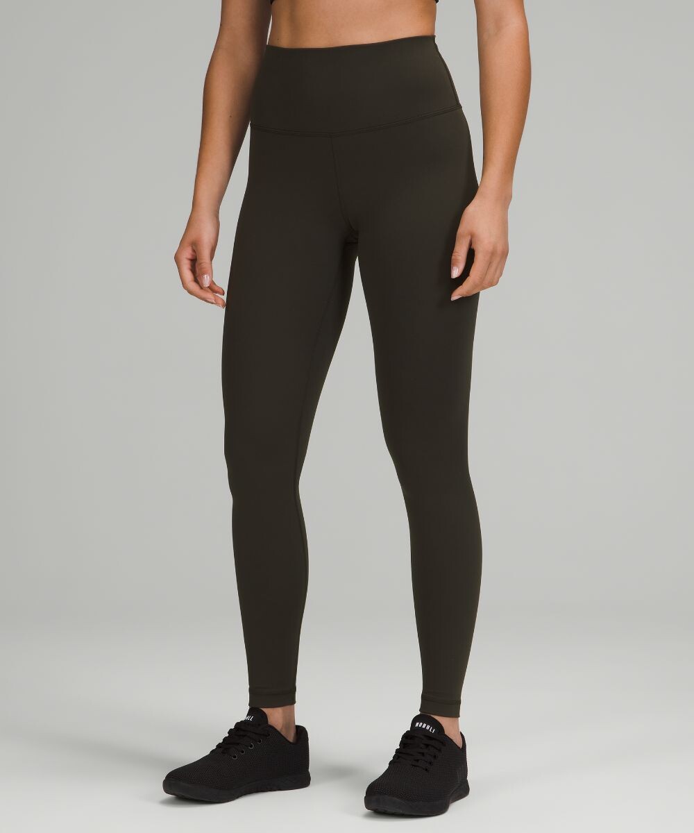 

Леггинсы Wunder Train с высокой посадкой Lululemon, оливковый