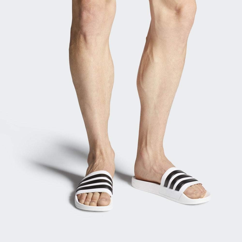 Унисекс сланцы для душа adidas Adilette, белый — фото 2