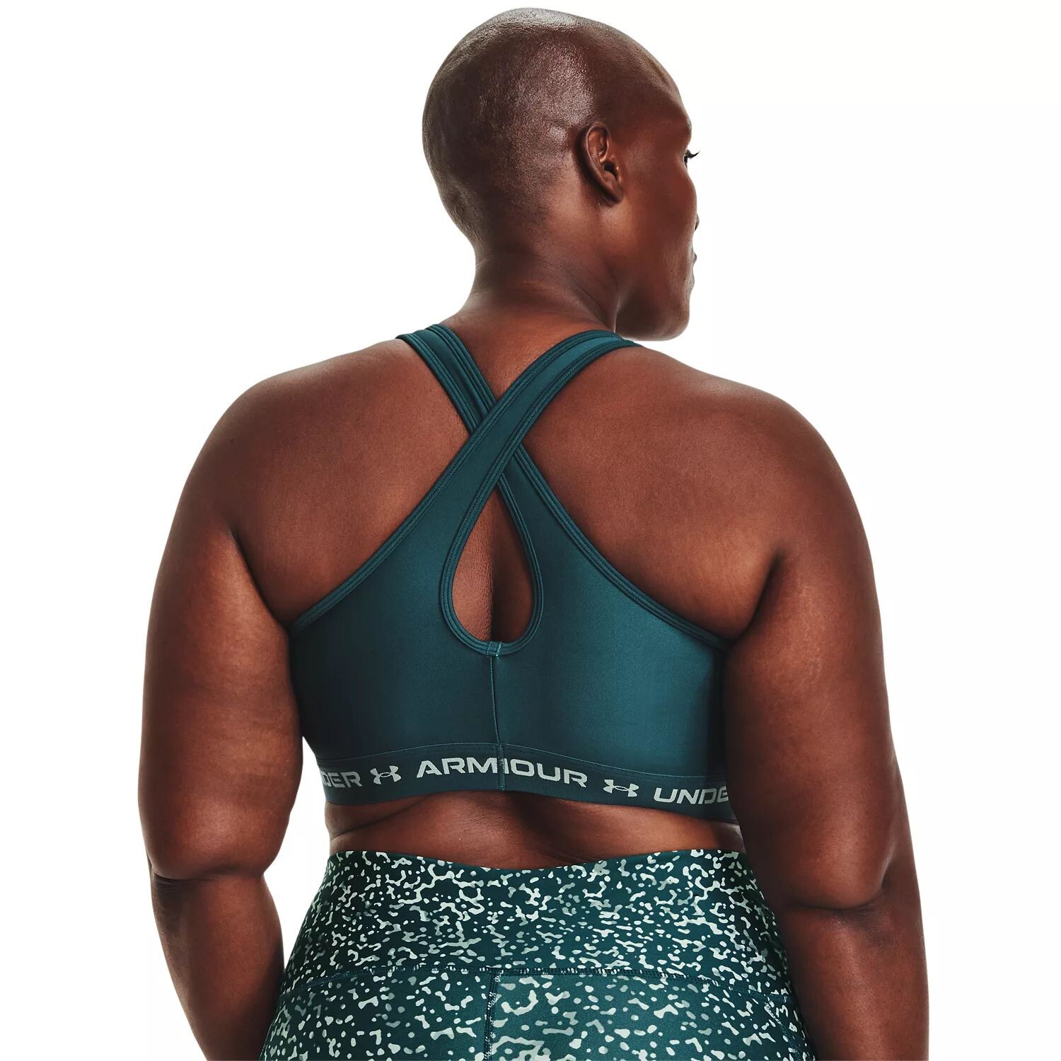 

Спортивный бюстгальтер средней ударной нагрузки Under Armour Crossback 2.0 больших размеров Under Armour, белый