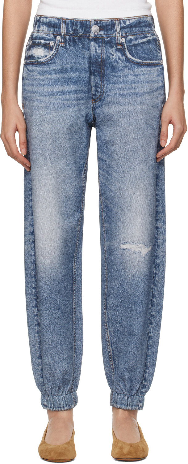 

Синие брюки-джоггеры Iramar Terry Lounge rag & bone, Lynn
