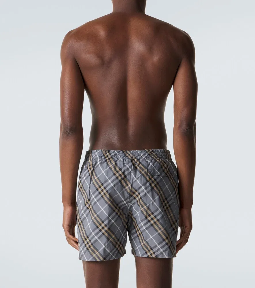 Плавки Burberry Wave синий Ip Check, в клетку, синий — фото 3