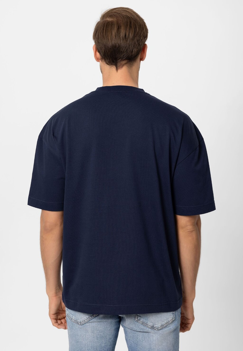 

Базовая футболка OVERSIZE Williot, цвет Mottled Dark Blue