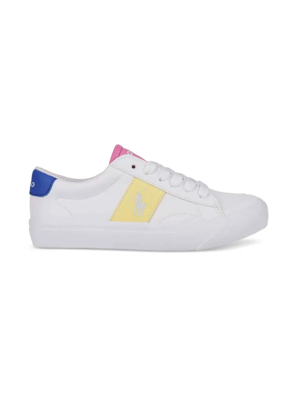 Кроссовки с логотипом POLO RALPH LAUREN KIDS, белый