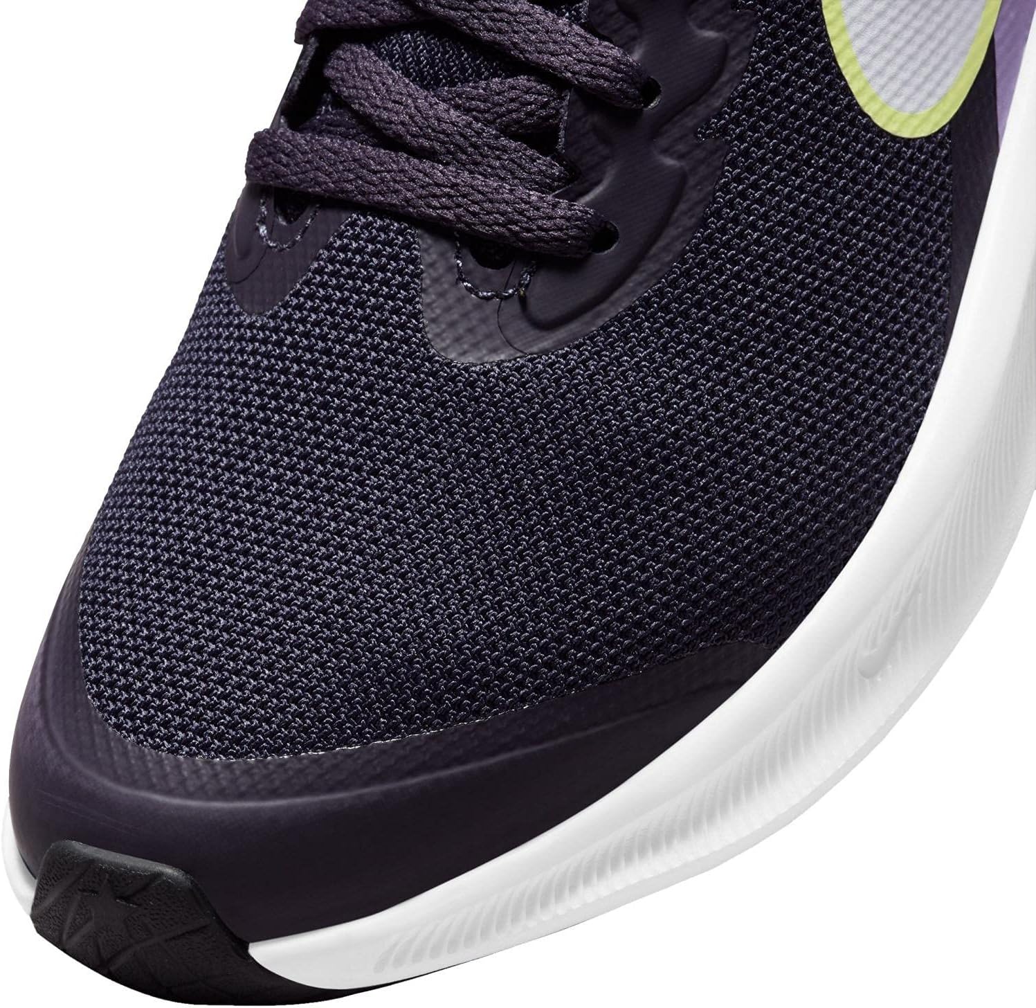 Детские кроссовки Nike Star Runner 3 Black/Black-Dk Smoke Grey (DA2776 001), фиолетовый — фото 3