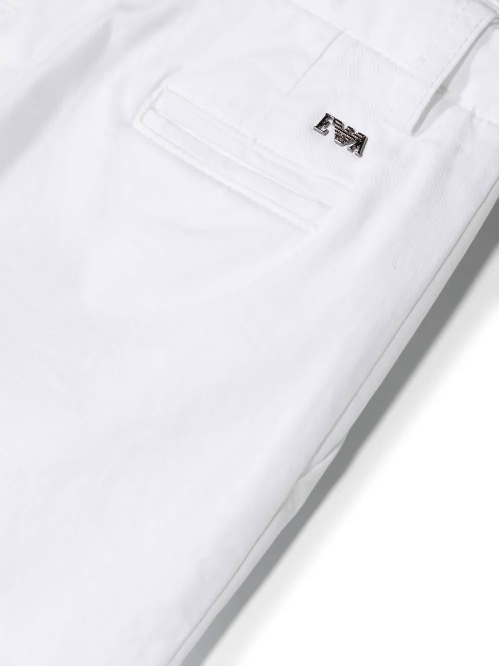 Узкие брюки чинос Emporio Armani Kids, белый — фото 3