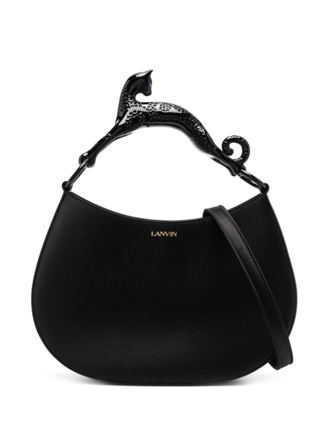 

Lanvin сумка на плечо с декорированной ручкой, черный