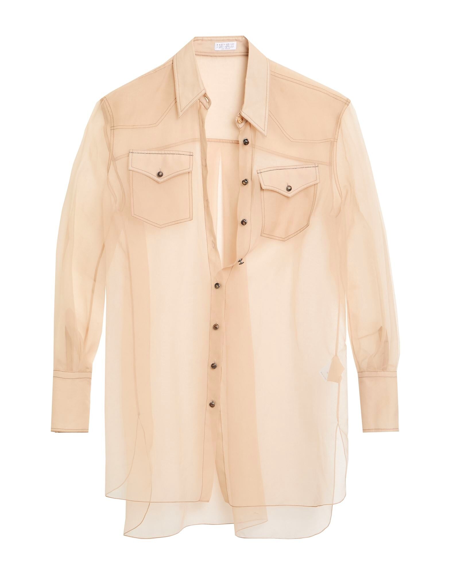 

Рубашка Brunello Cucinelli, песочный
