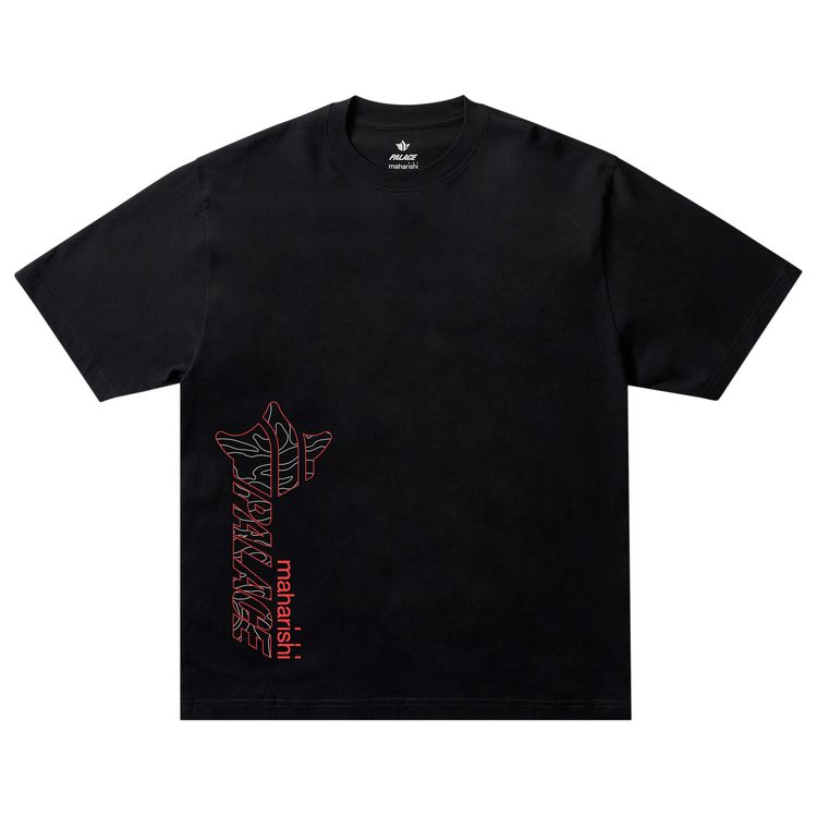

Футболка Palace x Maharishi Templea Star Kor Om T-Shirt 'Black', черный