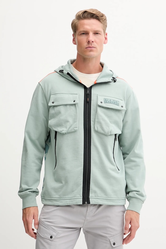 

Хлопковая толстовка B-Rivalto Napapijri, зеленый