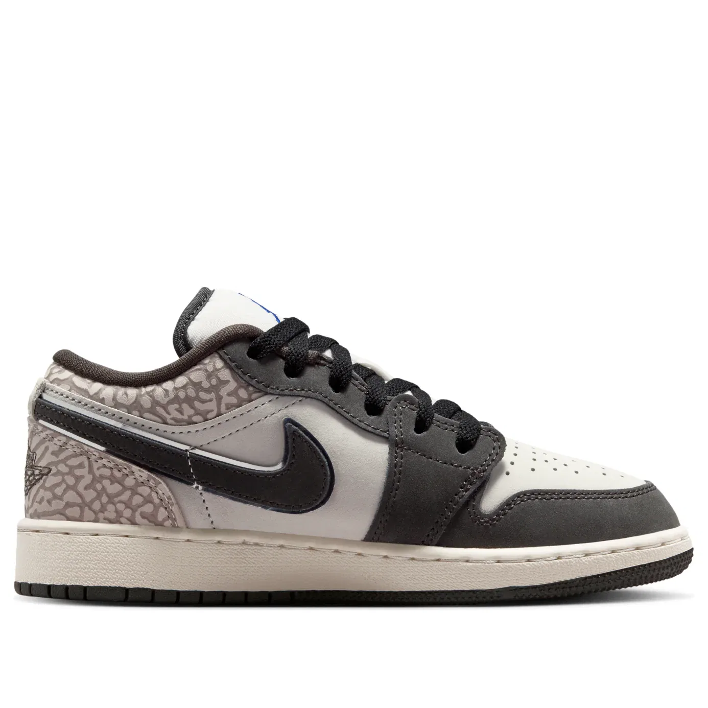 Кроссовки Air Jordan 1 Low SE 'Sail Deep Pewter Elephant Print' IU2269-100, белый — фото 2