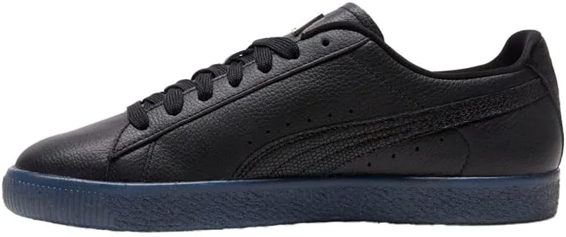 Мужские кроссовки PUMA Clyde Club Flagship с шнуровкой для повседневной носки - черные, черный — фото 3