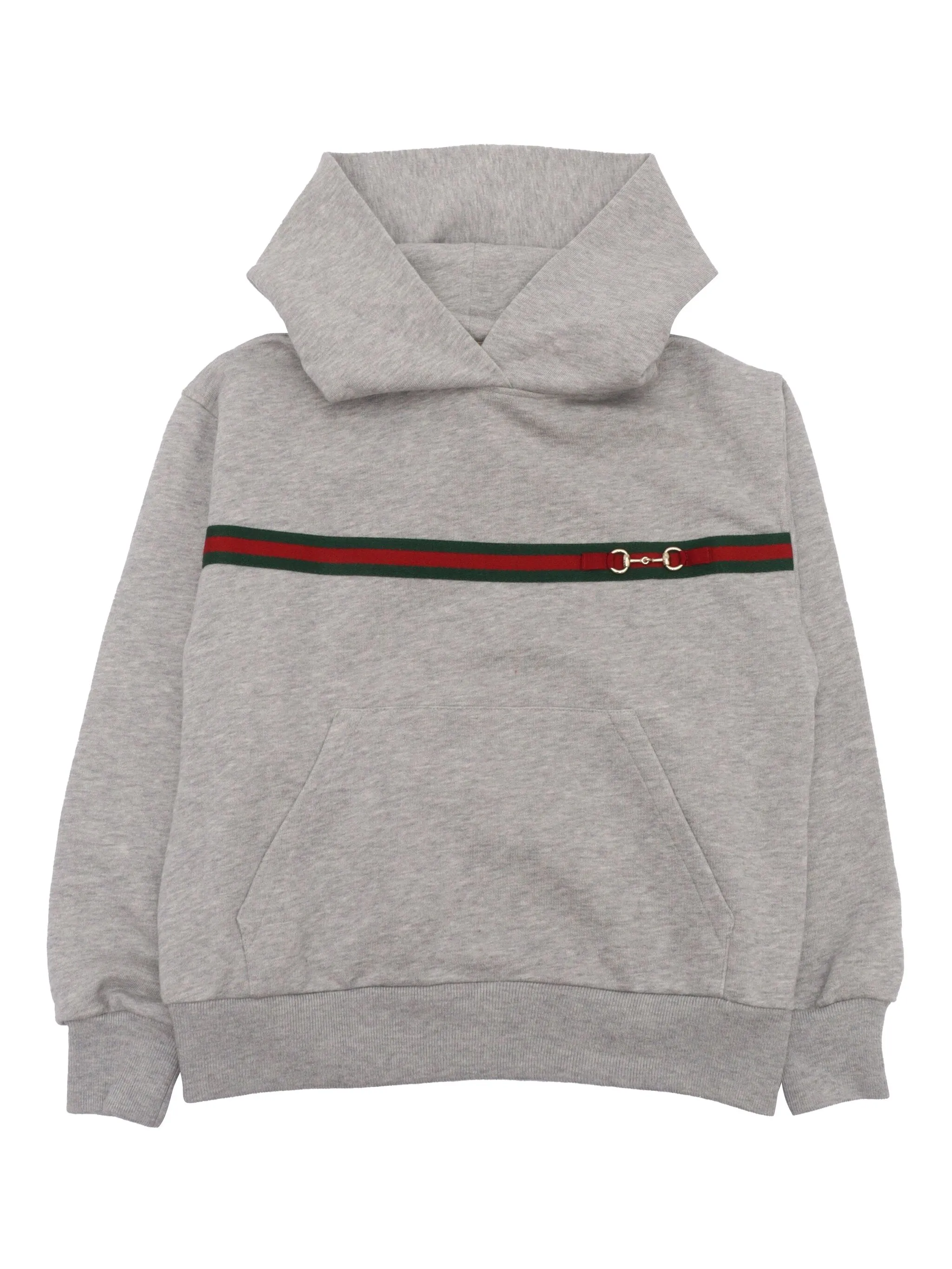 

Худи с отделкой Web Gucci Kids, серый